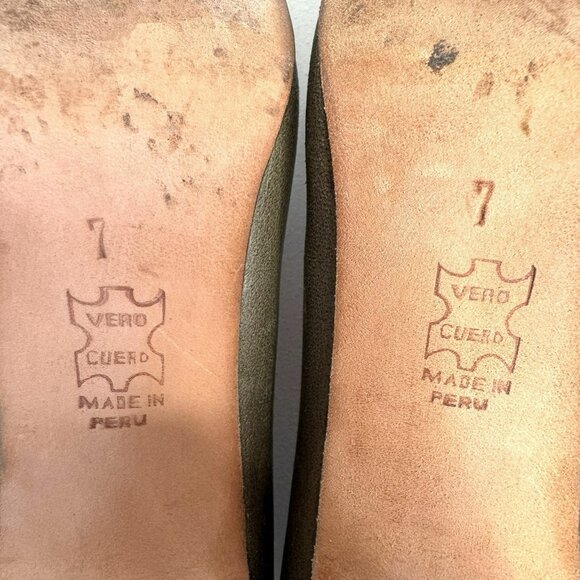 John Fluevog Miracles Medugorje Olive Green Leather Pumps Shoes Women’s Size 7 - Picture 11 of 11